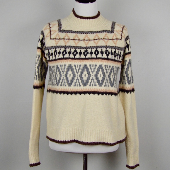 American Eagle Outfitters Sweaters - American Eagle Mock Neck Fair Isle Sweater Medium